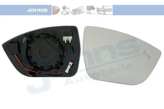 Spiegelglas, Außenspiegel rechts JOHNS 67 81 38-82 Bild Spiegelglas, Außenspiegel rechts JOHNS 67 81 38-82