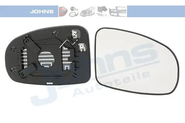 Spiegelglas, Außenspiegel rechts JOHNS 81 27 38-81