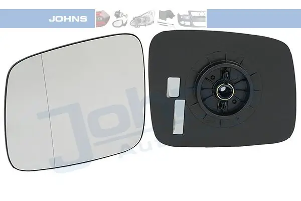 Spiegelglas, Außenspiegel links JOHNS 95 66 37-82