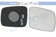 Spiegelglas, Außenspiegel rechts JOHNS 95 66 38-81