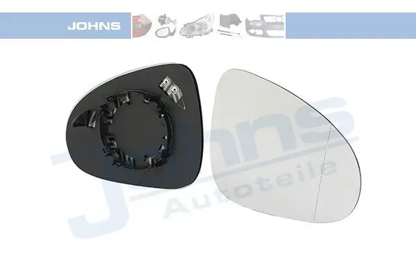 Spiegelglas, Außenspiegel rechts JOHNS 95 96 38-81
