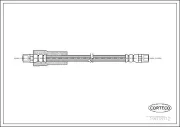Bremsschlauch Hinterachse CORTECO 19018112