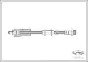 Bremsschlauch Vorderachse CORTECO 19018118