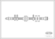 Bremsschlauch Vorderachse CORTECO 19018130