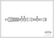 Bremsschlauch Vorderachse CORTECO 19018138