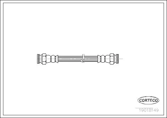 Bremsschlauch Vorderachse CORTECO 19018149