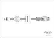 Bremsschlauch Vorderachse CORTECO 19018150
