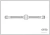 Bremsschlauch Hinterachse CORTECO 19018151