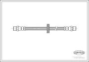 Bremsschlauch Hinterachse CORTECO 19018180