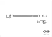 Bremsschlauch Vorderachse CORTECO 19018197