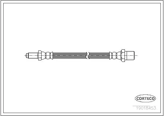 Bremsschlauch Vorderachse CORTECO 19018543