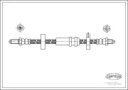 Bremsschlauch Vorderachse CORTECO 19018591
