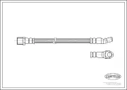 Bremsschlauch Vorderachse CORTECO 19018596