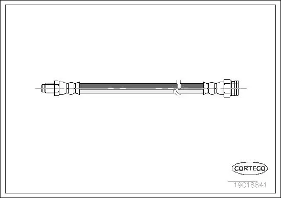 Bremsschlauch Vorderachse CORTECO 19018641