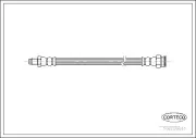 Bremsschlauch Vorderachse CORTECO 19018641