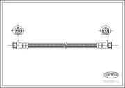 Bremsschlauch Hinterachse CORTECO 19018719