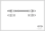 Bremsschlauch Hinterachse CORTECO 19018741