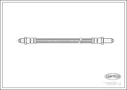 Bremsschlauch Hinterachse CORTECO 19018774