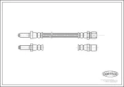 Bremsschlauch Hinterachse CORTECO 19018801