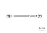 Bremsschlauch Hinterachse CORTECO 19018879