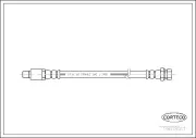 Bremsschlauch Vorderachse links Vorderachse rechts CORTECO 19018911