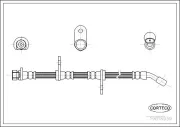 Bremsschlauch Hinterachse CORTECO 19018939