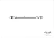 Bremsschlauch Hinterachse CORTECO 19020120
