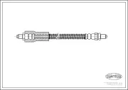 Bremsschlauch Hinterachse CORTECO 19020532