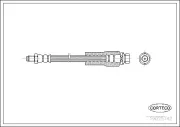Bremsschlauch Vorderachse CORTECO 19025742