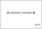 Bremsschlauch Hinterachse CORTECO 19025839