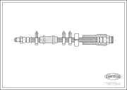 Bremsschlauch Vorderachse CORTECO 19025841