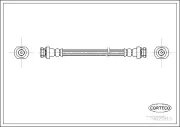Bremsschlauch vorne hinten CORTECO 19025913