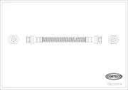 Bremsschlauch Hinterachse CORTECO 19025914
