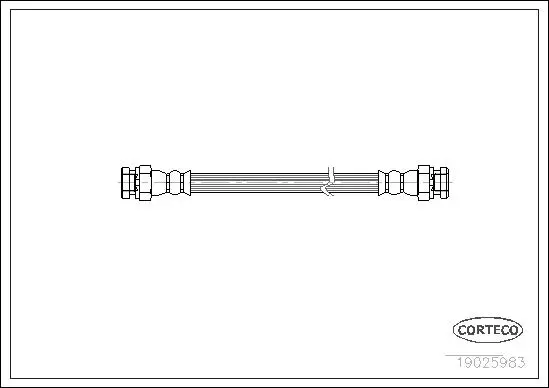Bremsschlauch Hinterachse CORTECO 19025983