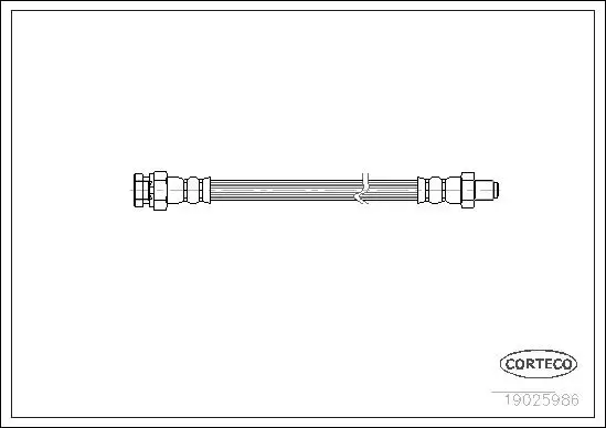 Bremsschlauch Vorderachse CORTECO 19025986