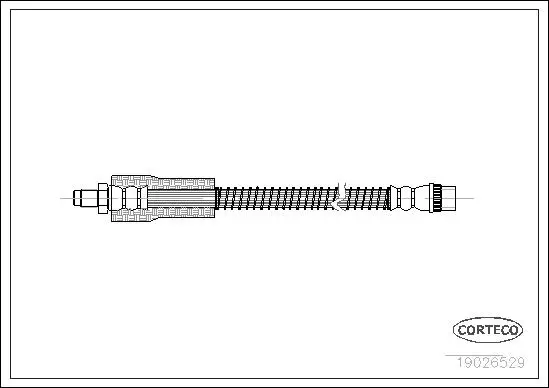 Bremsschlauch Vorderachse CORTECO 19026529