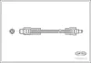 Bremsschlauch Vorderachse CORTECO 19026704