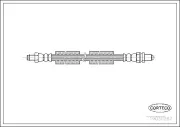 Bremsschlauch Hinterachse CORTECO 19030287