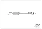 Bremsschlauch Hinterachse CORTECO 19030288
