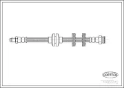 Bremsschlauch Vorderachse CORTECO 19030312