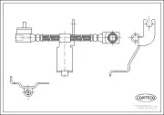 Bremsschlauch Vorderachse CORTECO 19030322