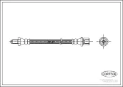 Bremsschlauch vorne hinten CORTECO 19030339