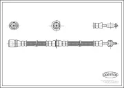 Bremsschlauch Vorderachse CORTECO 19030483