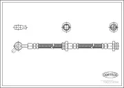 Bremsschlauch Vorderachse CORTECO 19030494