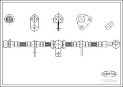Bremsschlauch Vorderachse CORTECO 19030518