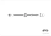 Bremsschlauch Vorderachse CORTECO 19031075