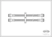 Bremsschlauch Hinterachse CORTECO 19031100
