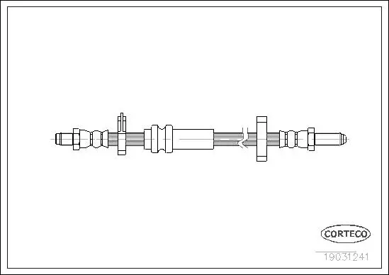 Bremsschlauch Vorderachse CORTECO 19031241