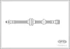 Bremsschlauch Hinterachse CORTECO 19031585