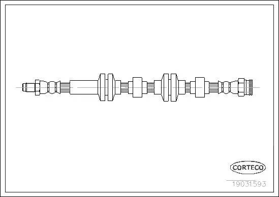 Bremsschlauch Vorderachse CORTECO 19031593